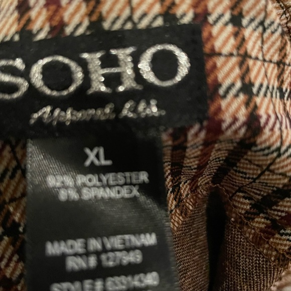 Checked brown and tan pants - Picture 5 of 7